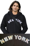 NY Applique Black Hoodie