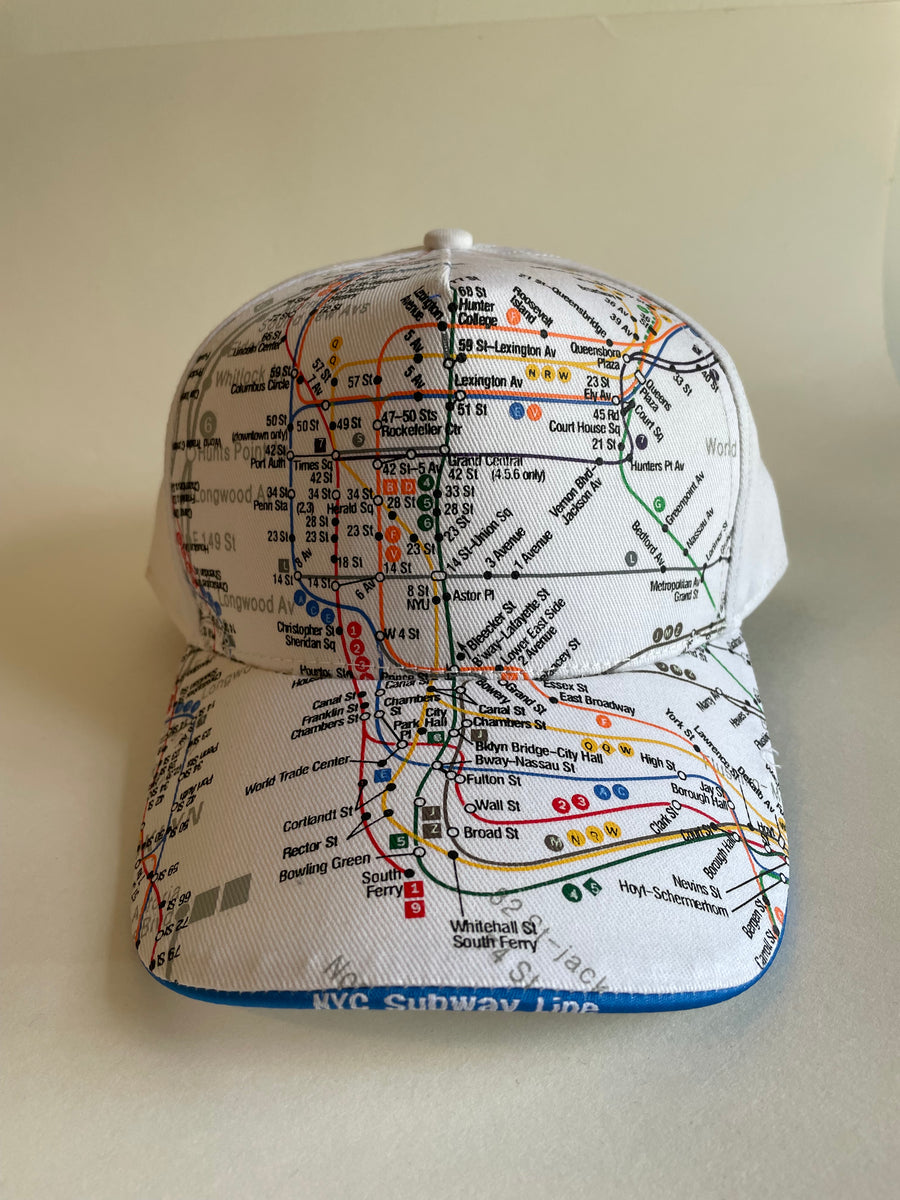 Manhattan Subway Map Cap (velcroback) – NYC Subway Line