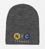 No Cuff NYC acrylic knit beanie!