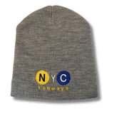 No Cuff NYC acrylic knit beanie!