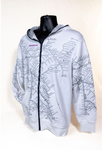White All Over Map Hoodie