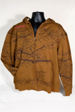 Tan All Over Map Hoodie