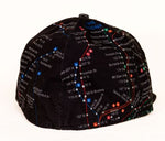 All Over Map Cap with Rhinestones