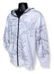 White All Over Map Hoodie