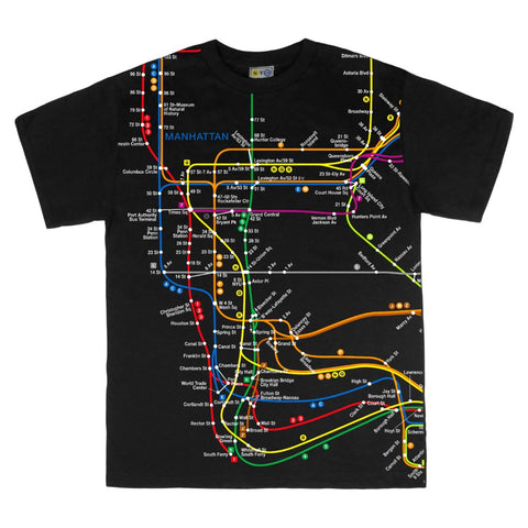 Toddler Manhattan Map Tee NYC Subway Line