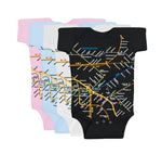 Brooklyn Map Rompers | Baby Brooklyn Map Rompers | NYC Subway Line