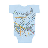 Brooklyn Map Rompers | Baby Brooklyn Map Rompers | NYC Subway Line