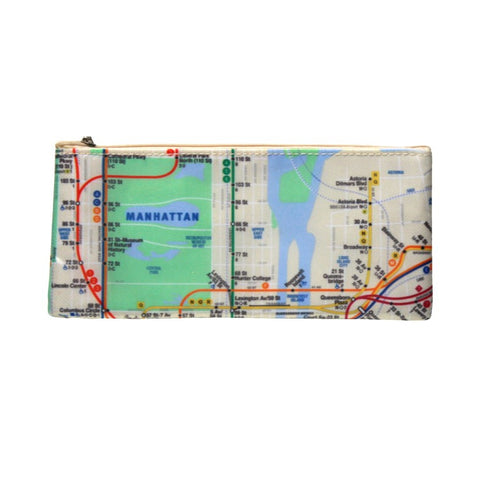 All-Over Map Pencil Case